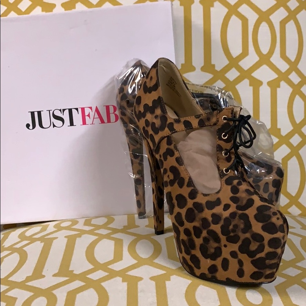 Justfab leopard high heel